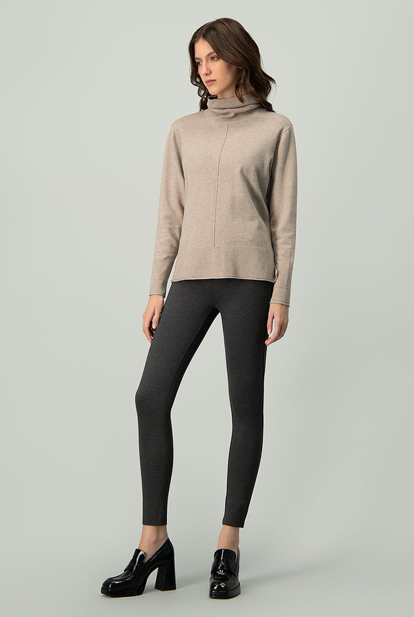 Pantalón Hi-rise Stretch Gris