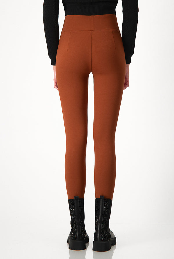 Legging St. 6 botones Café