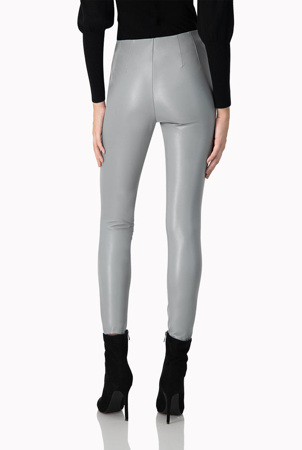 Legging PU Pinzas Traseras Gris