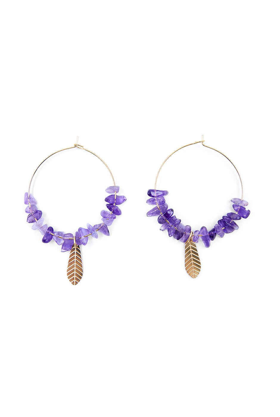 Aretes Feather Hoops