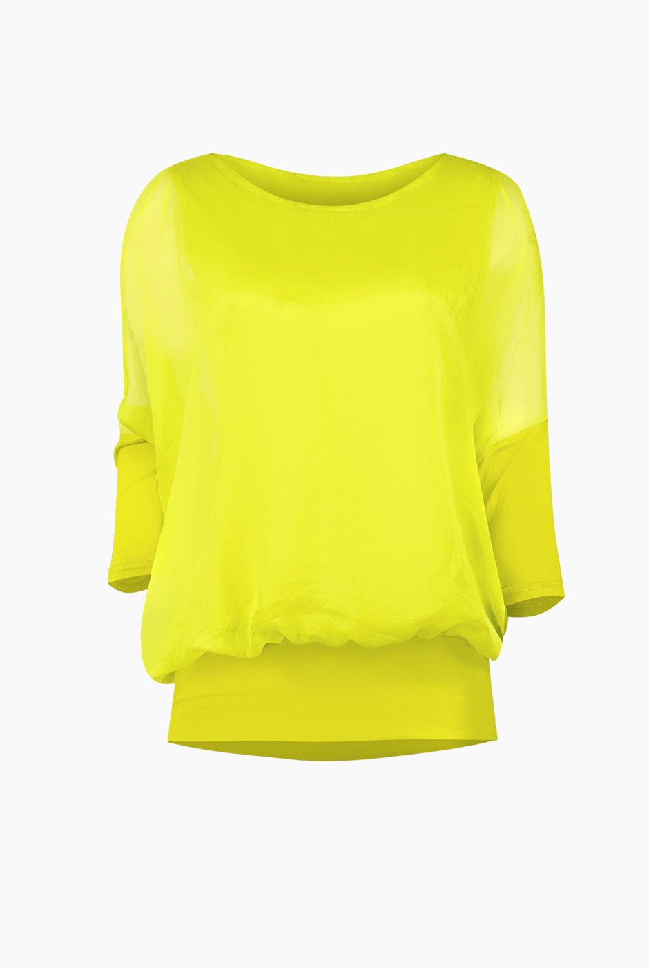 Blusa Holgada Gasa Verde