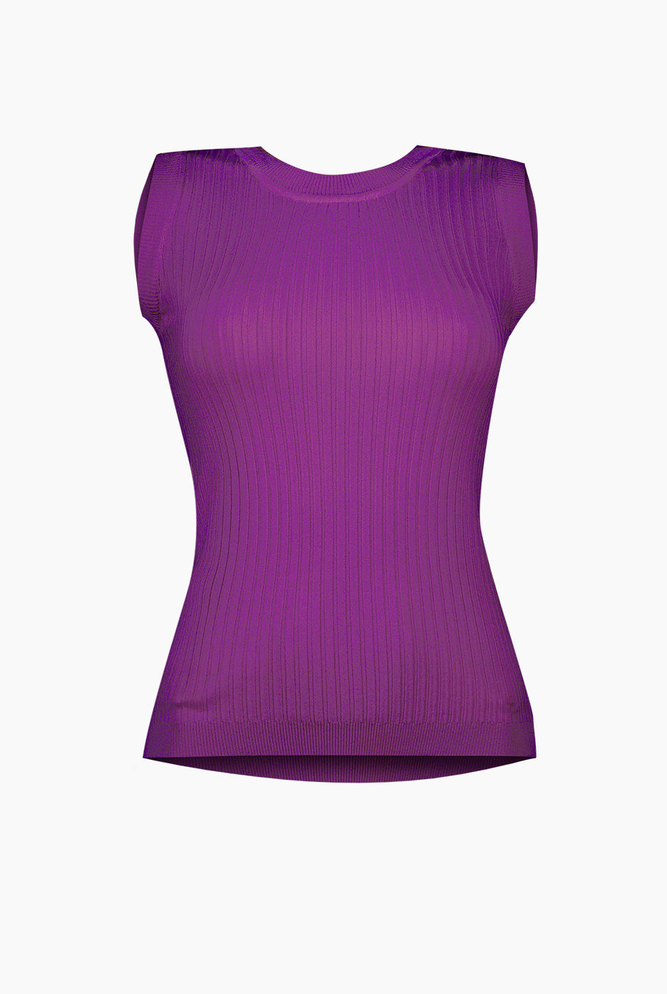 Blusa sin mangas color morado