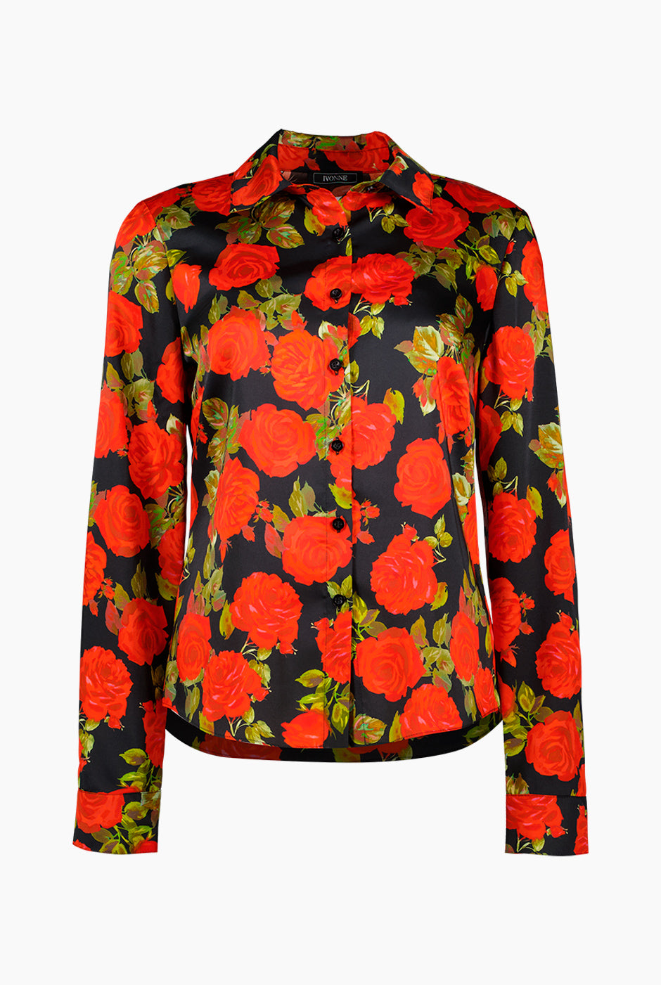 Blusa camisera de estampado floral