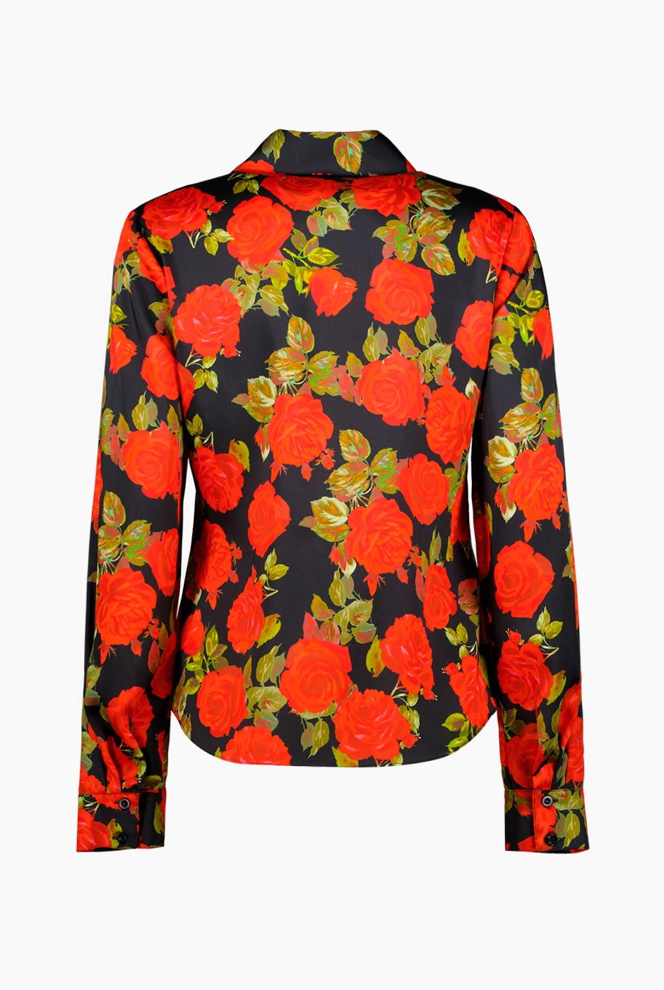 Blusa camisera de estampado floral