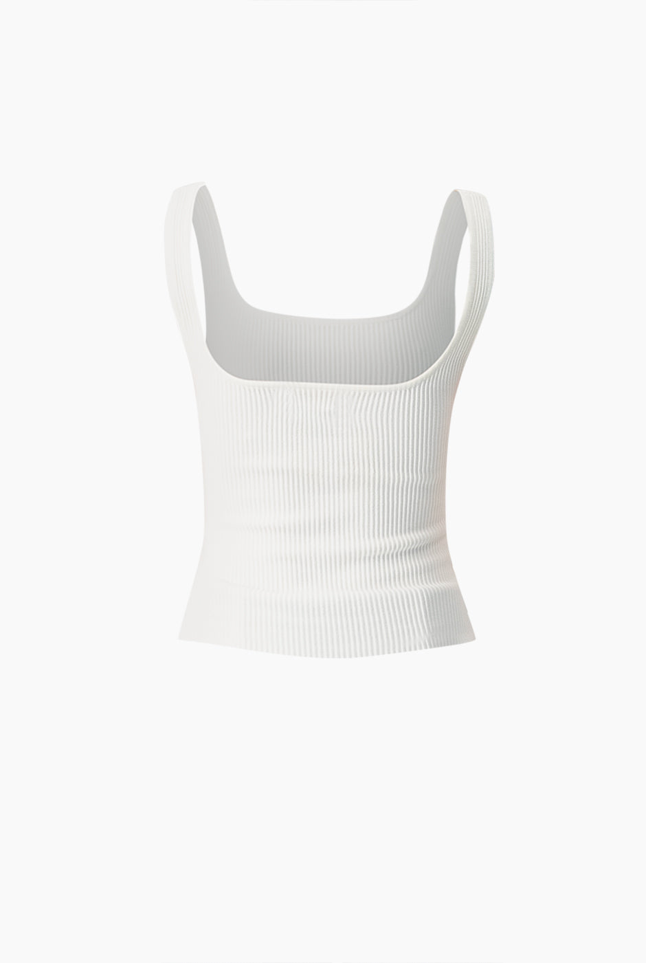 Slim Crop Ribbed Top