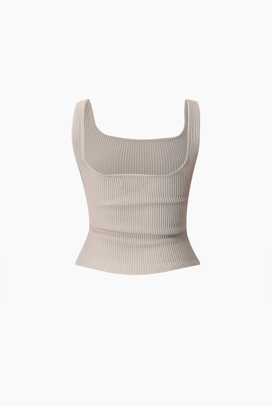 Slim Crop Ribbed Top