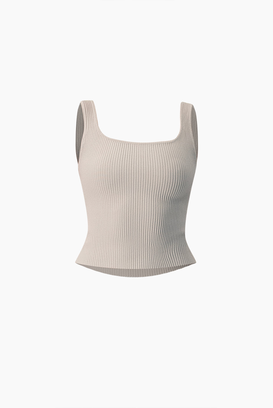 Slim Crop Ribbed Top