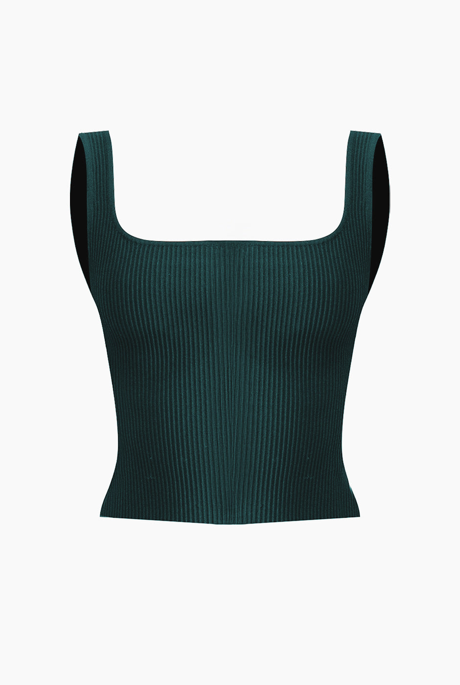 Slim Crop Ribbed Top