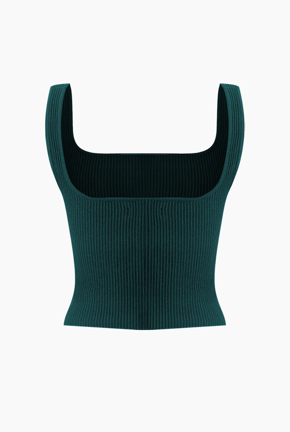 Slim Crop Ribbed Top