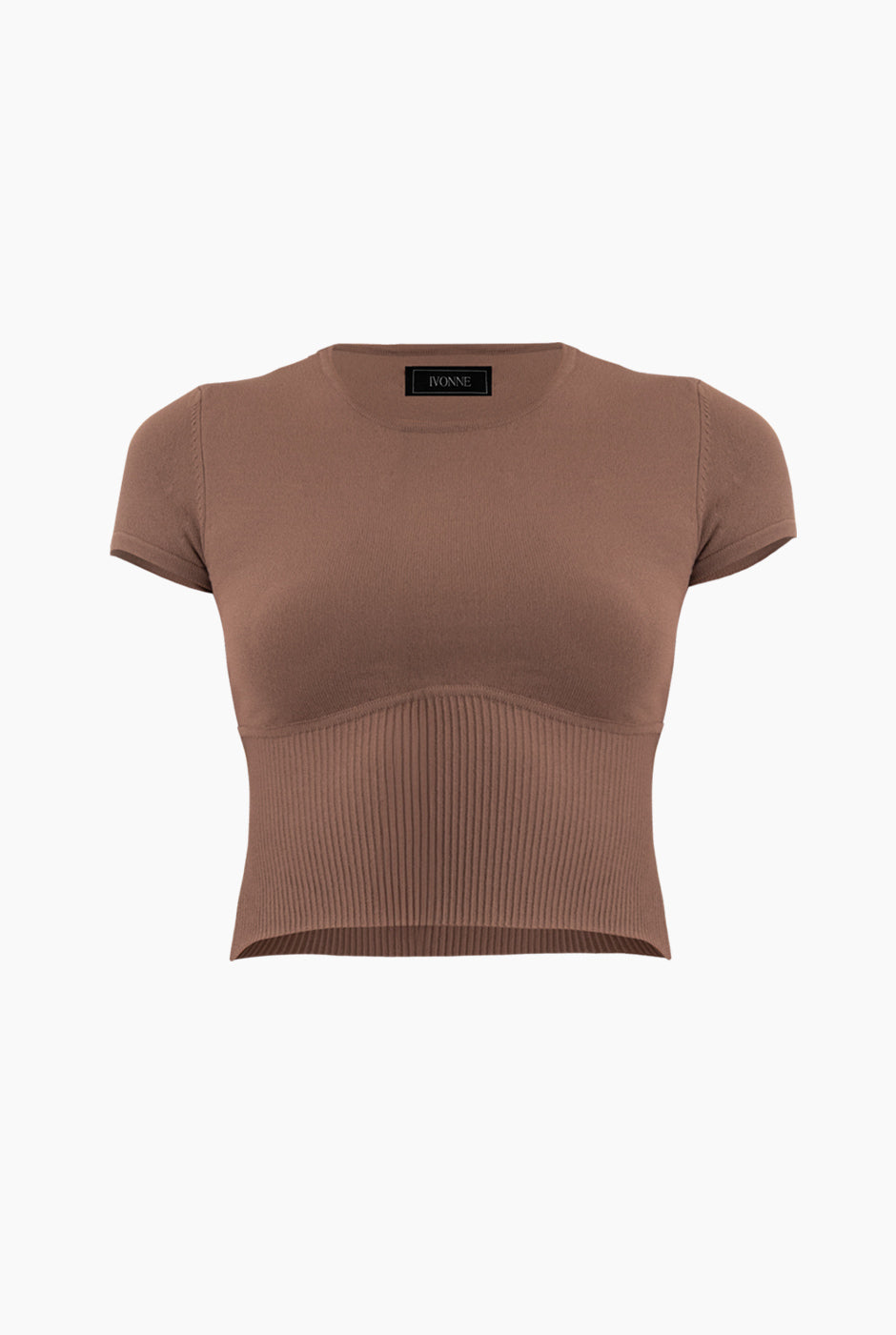 Slim Top Tejido Combinado