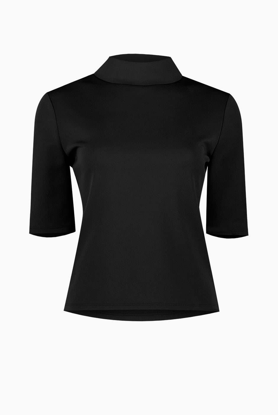 Blusa recta lisa de manga corta