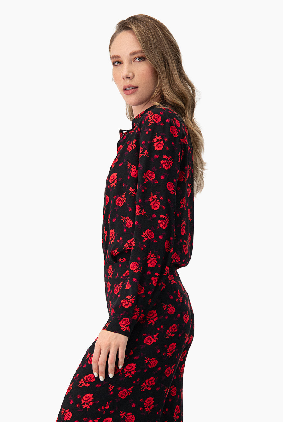 Blusa camisera estampada