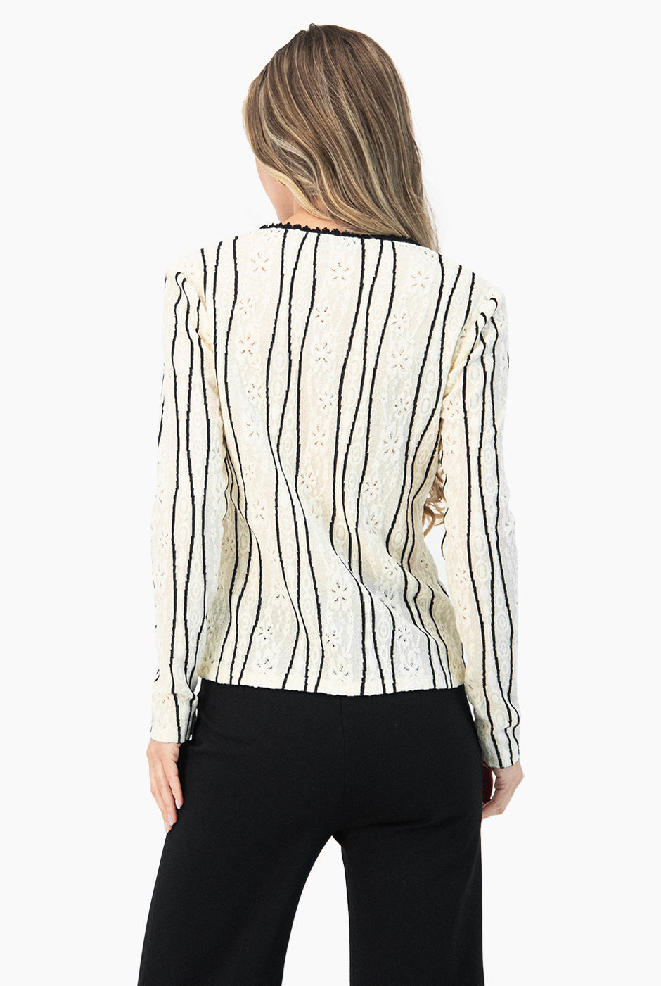 Blusa tejida escote en V