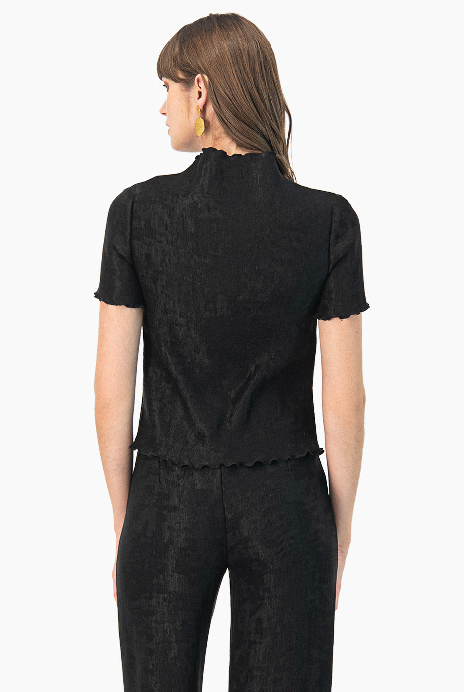 Blusa recta en color negro