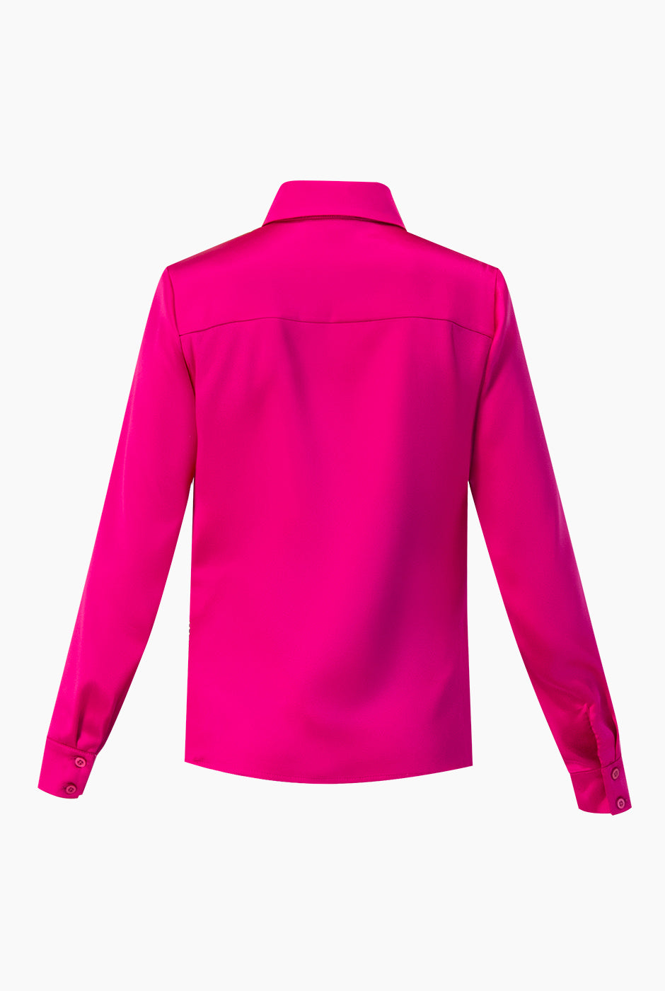 Blusa camisera en tono fucsia