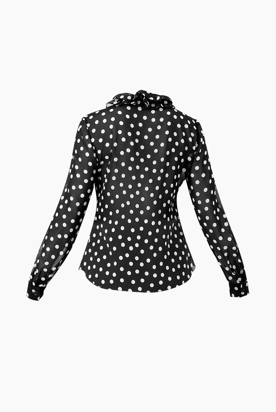 Blusa con estampado de lunares