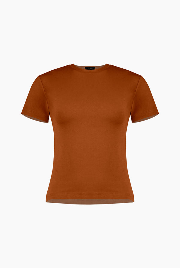 Playera basica recta manga corta