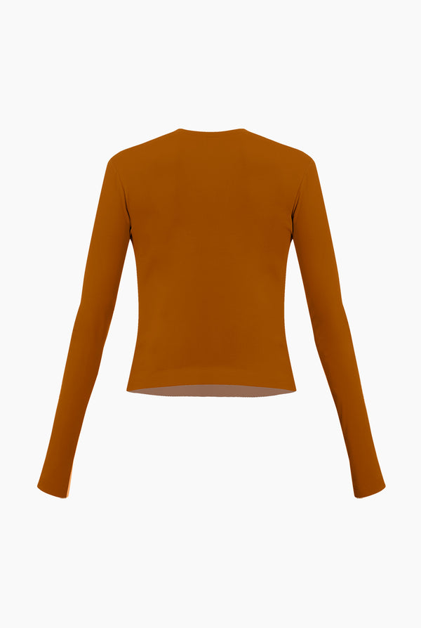 Playera basica recta manga larga