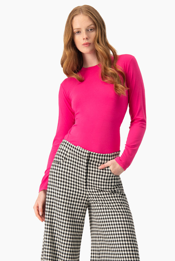 Playera basica recta manga larga