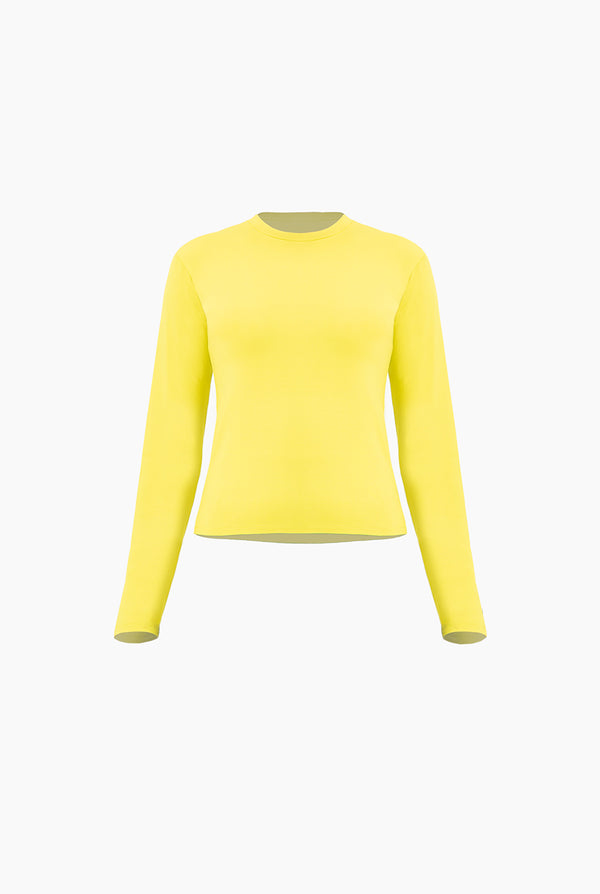 Playera basica recta manga larga