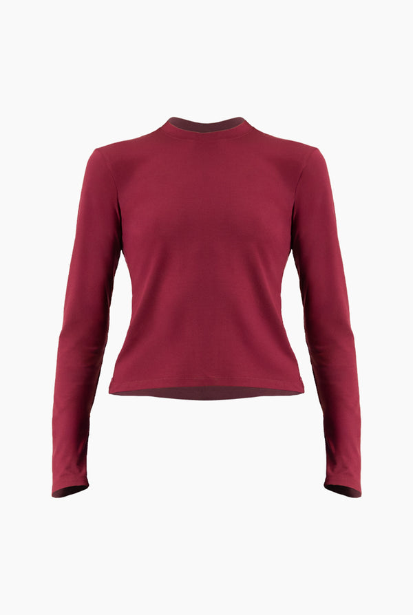 Playera basica recta manga larga