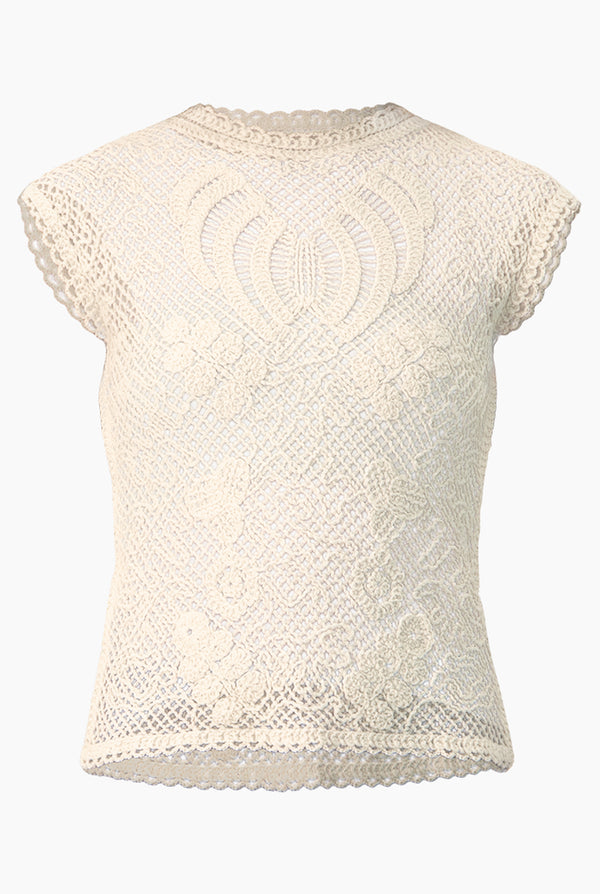 Blusa Crochet Retícula