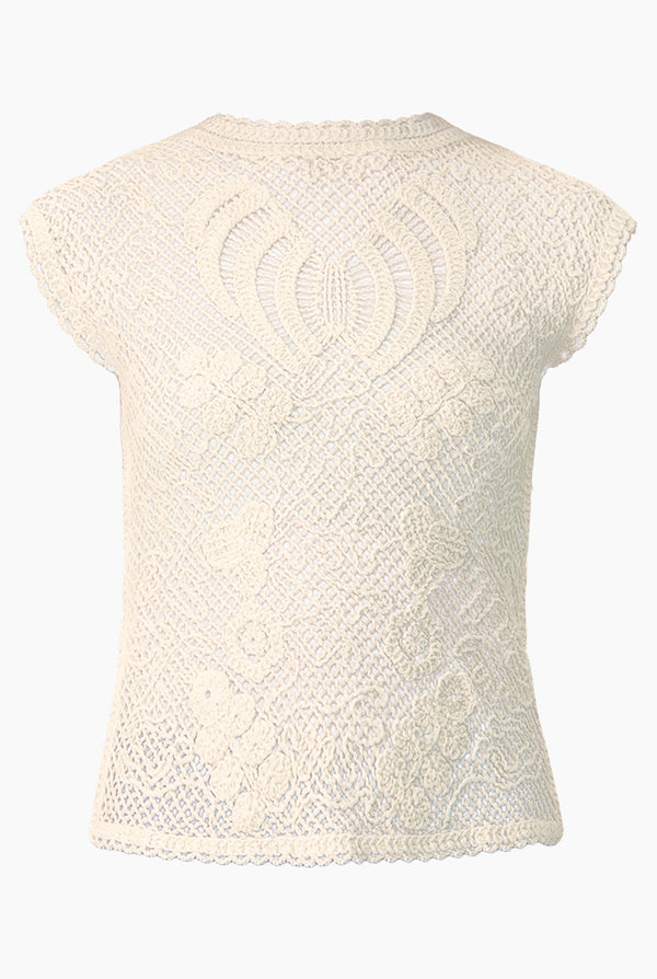 Blusa Crochet Retícula