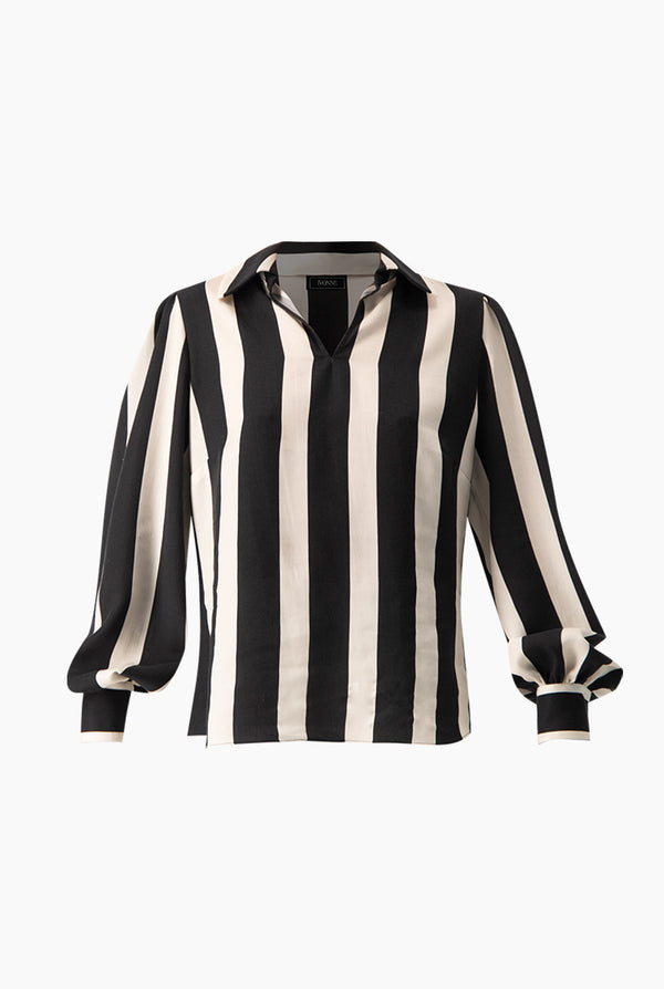 Blusa recta camisera manga larga