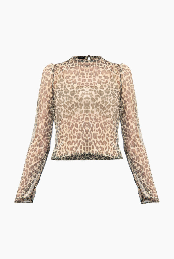 Blusa recta estampada