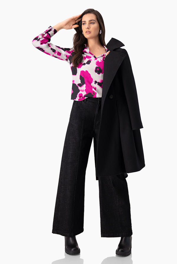 Blusa estampado de escote en V