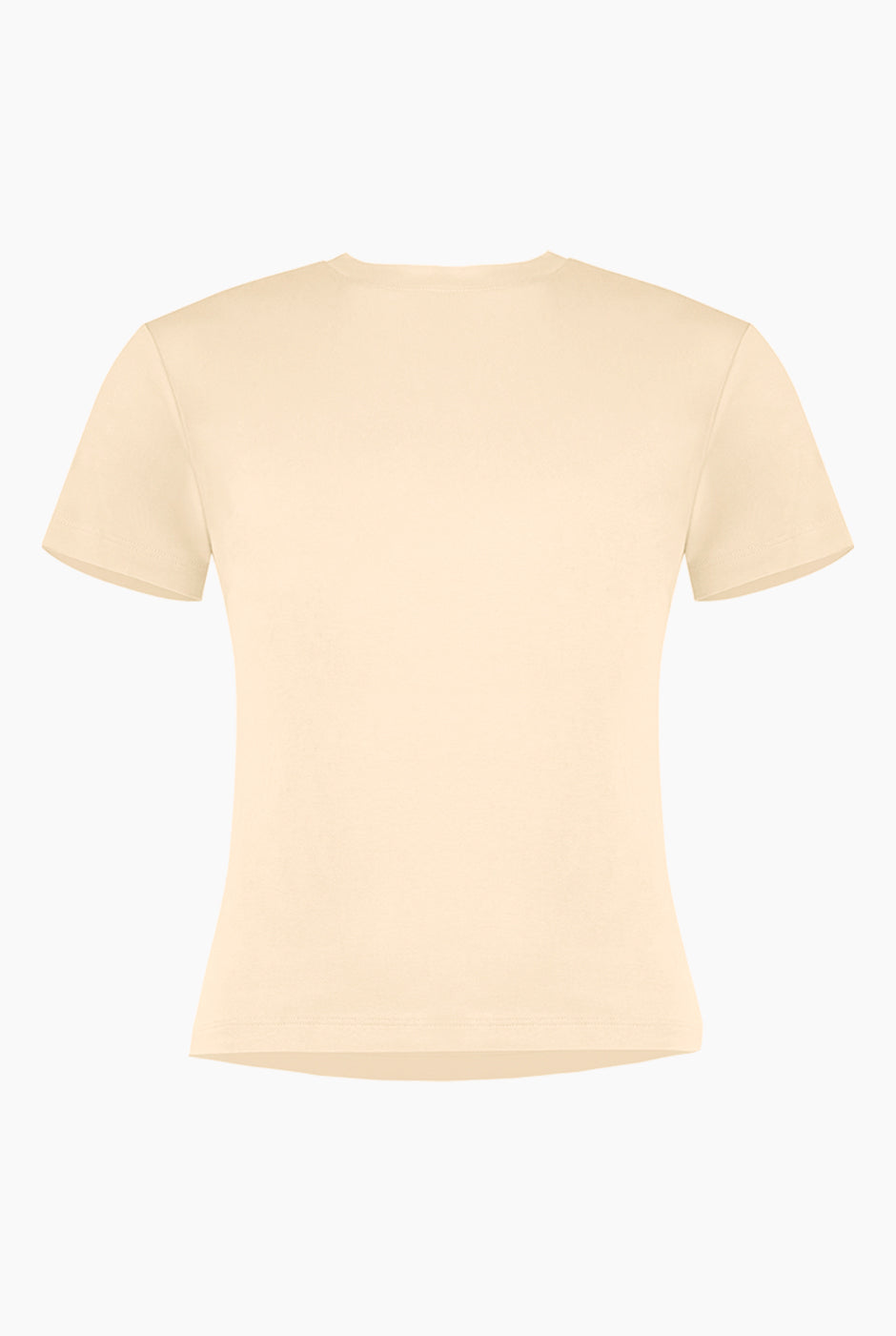 Playera básica arena manga corta, estilo casual