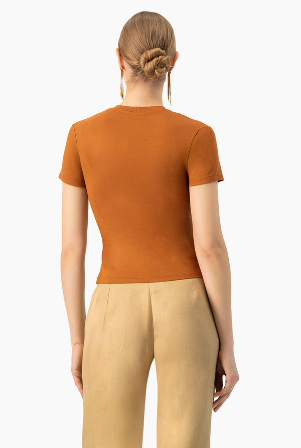 Playera basica lisa manga corta