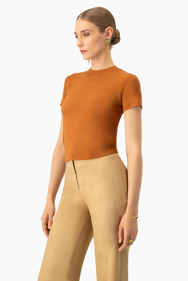 Playera basica lisa manga corta