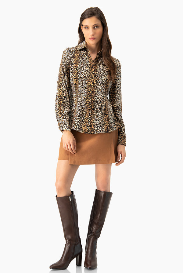 Blusa camisera animal print