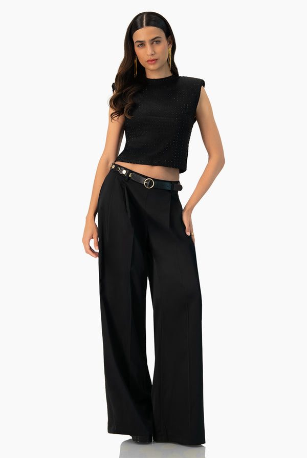 Blusa corta de hombro caido