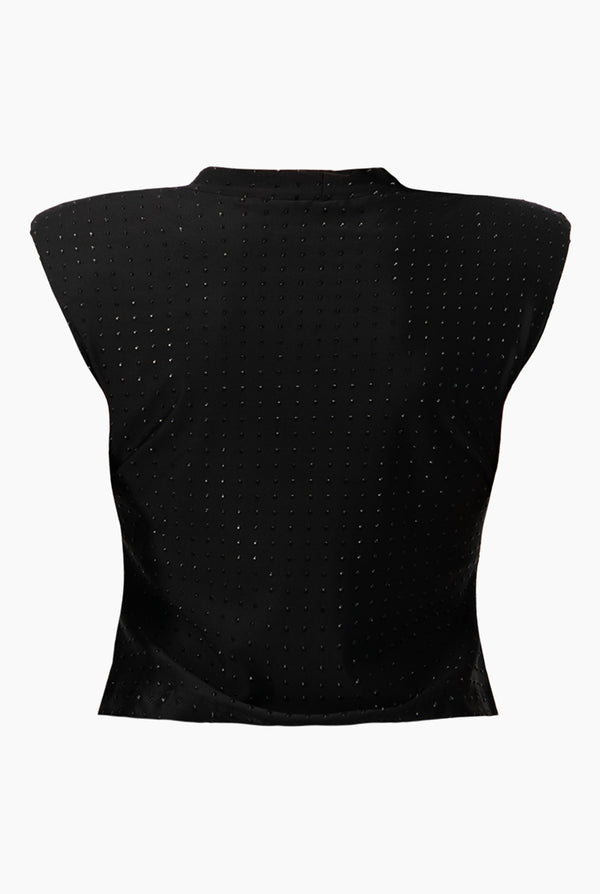 Blusa corta de hombro caido