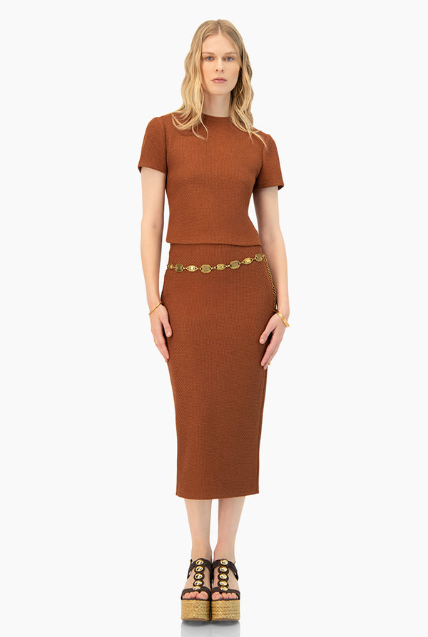 Blusa recta y manga corta