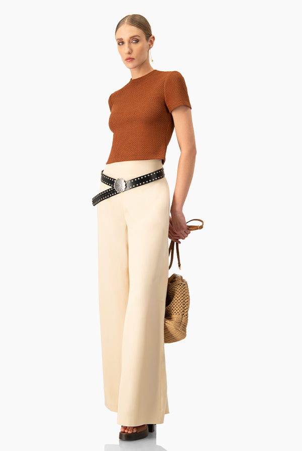 Blusa recta y manga corta