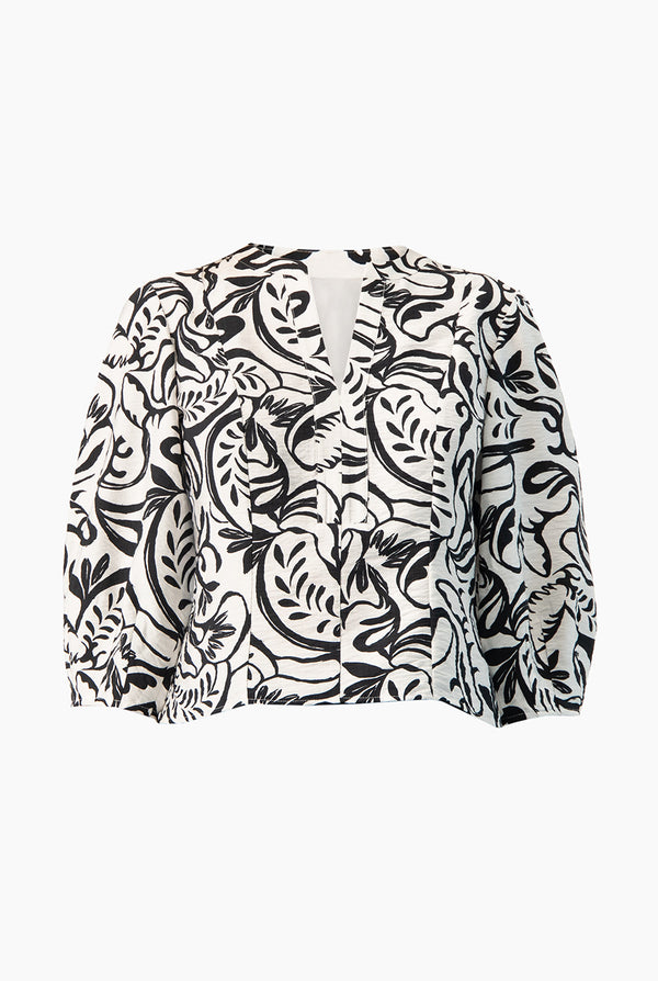 Blusa recta manga 3/4