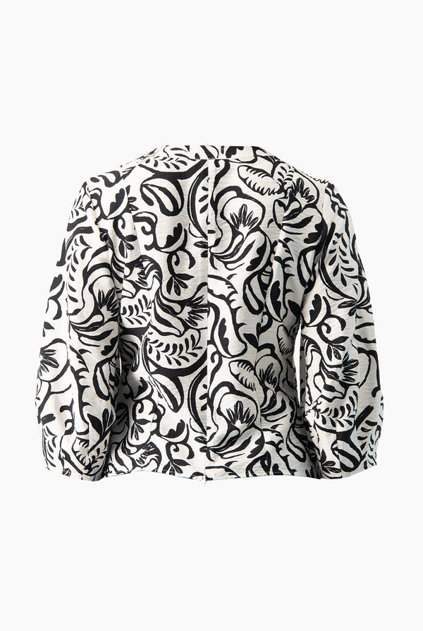 Blusa recta manga 3/4