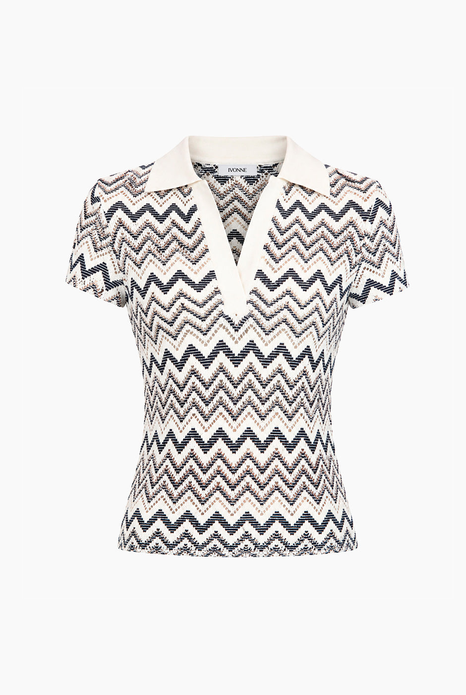 Blusa tejida manga corta