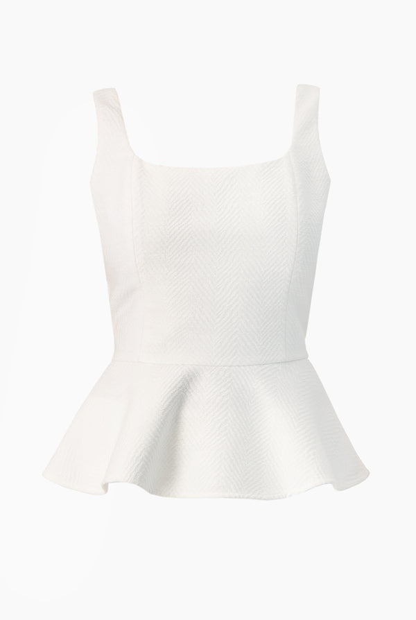 Blusa peplum sin mangas