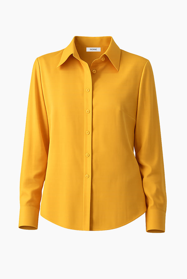 Blusa camisera lisa manga larga