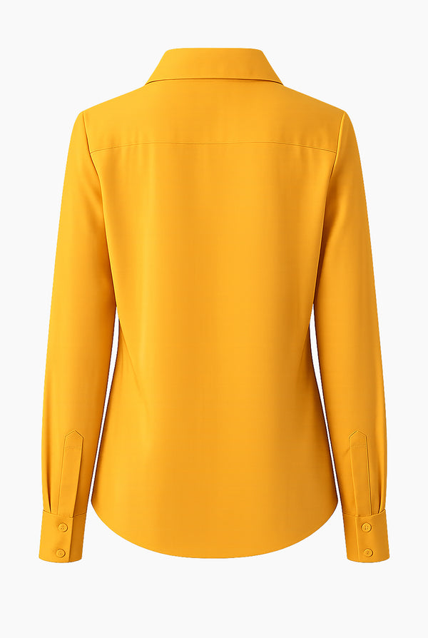 Blusa camisera lisa manga larga