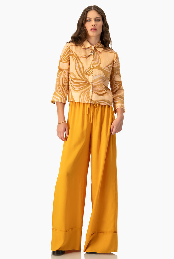 Blusa camisera estampada