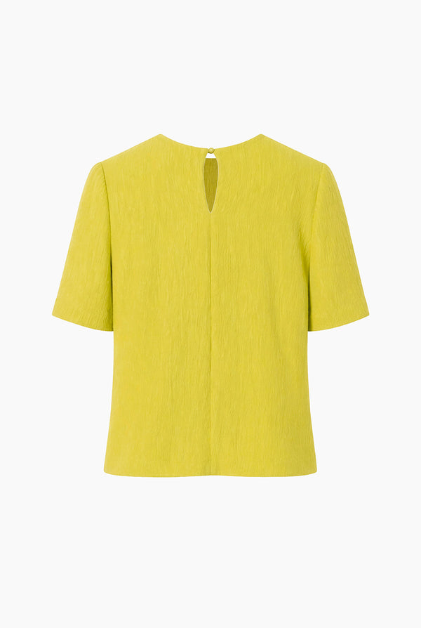 Blusa recta de cuello redondo