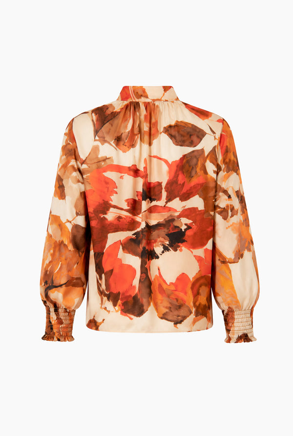 Blusa Ivonne manga 3/4 con smock