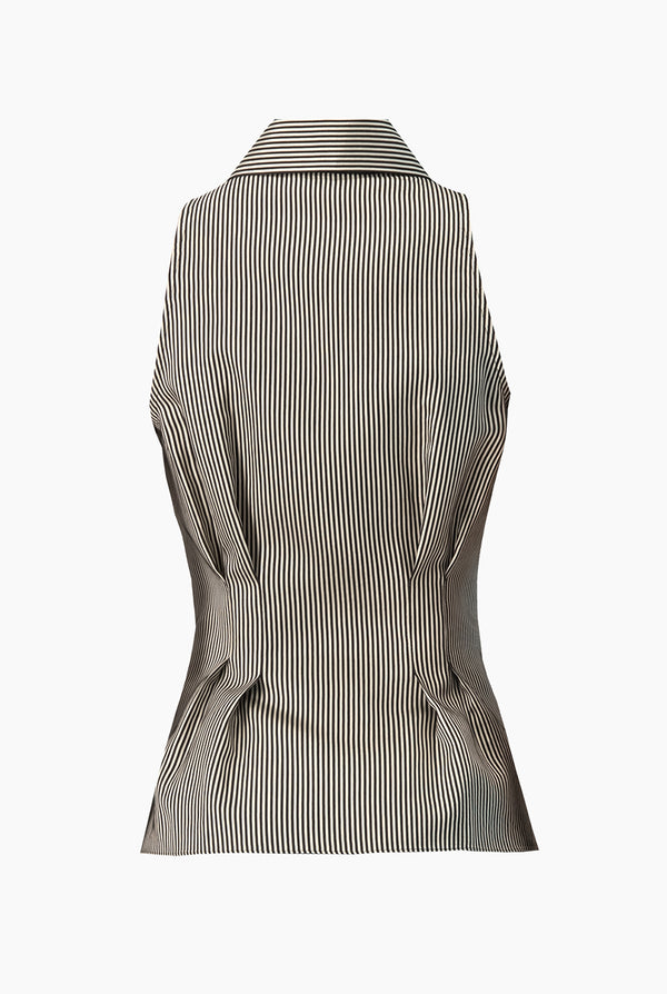 Blusa Ivonne rayada con cinta