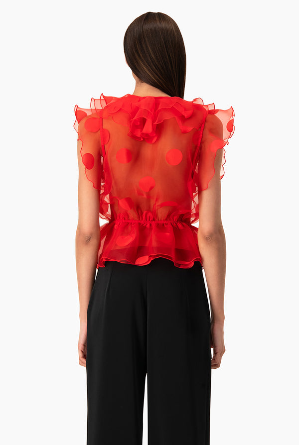 Blusa Ivonne de volanes