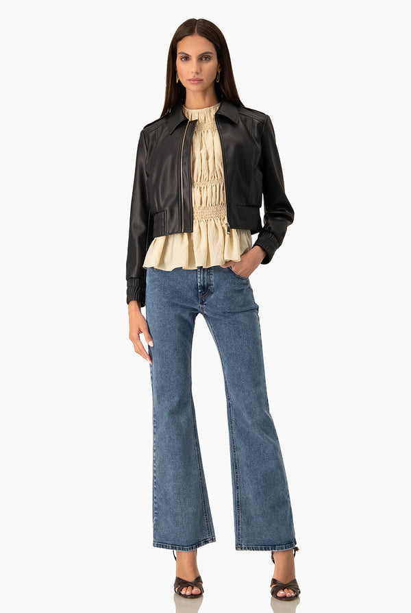 Blusa Ivonne de cuello redondo